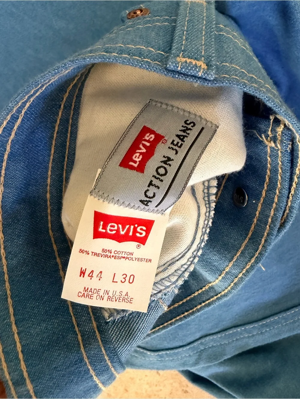 NWT Vintage Levi's Action Jeans Men's Denim Jeans